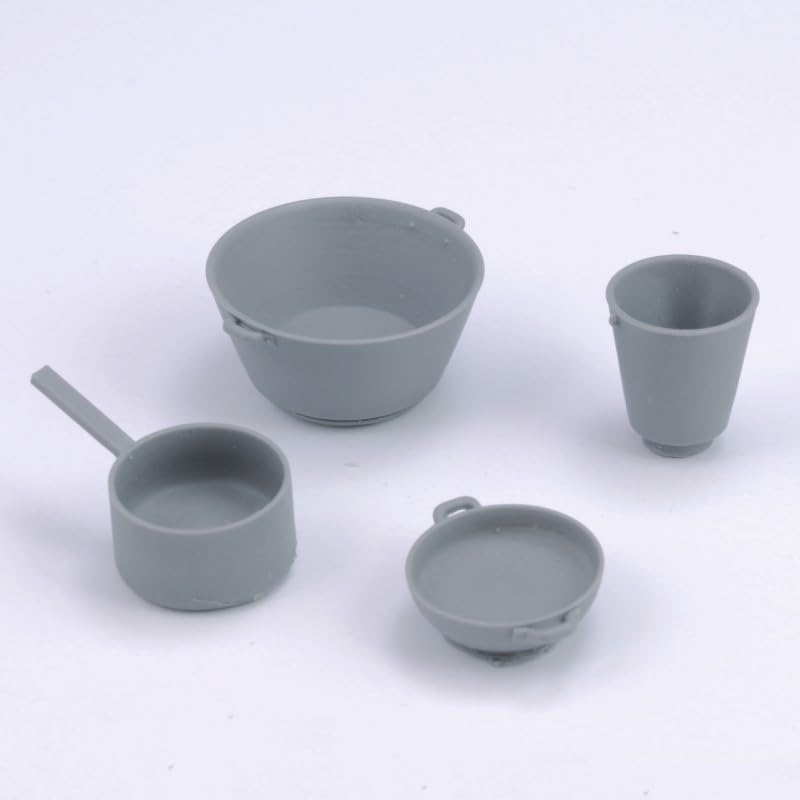 Royal Model 1/16 General-Purpose Cookware Set with Bucket Resin Kit (Scenery)
