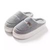 Cotton slippers men's autumn and winter indoor home non-slip thick bottom plush warm household slippers women's winter