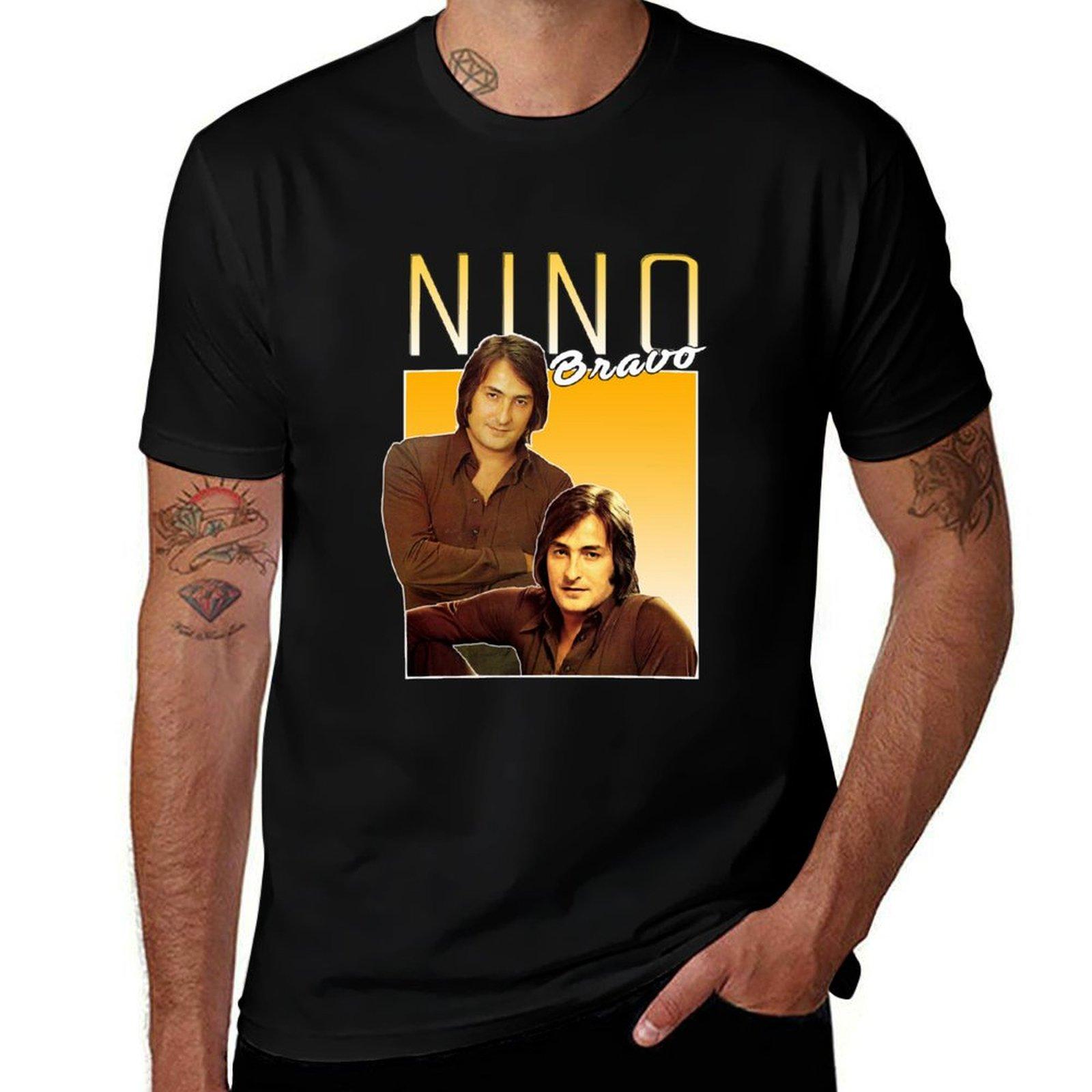 Nino Bravo Vintage T-Shirt Aesthetic clothing topping anime shirt quick drying mens designer clothes 4XL