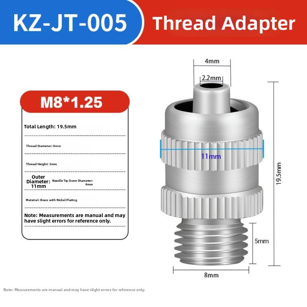 Brass Syringe Connector M4 M5 M6 M8 Thread Pneumatic Adapter Durable Needle Adapter  For Breeders