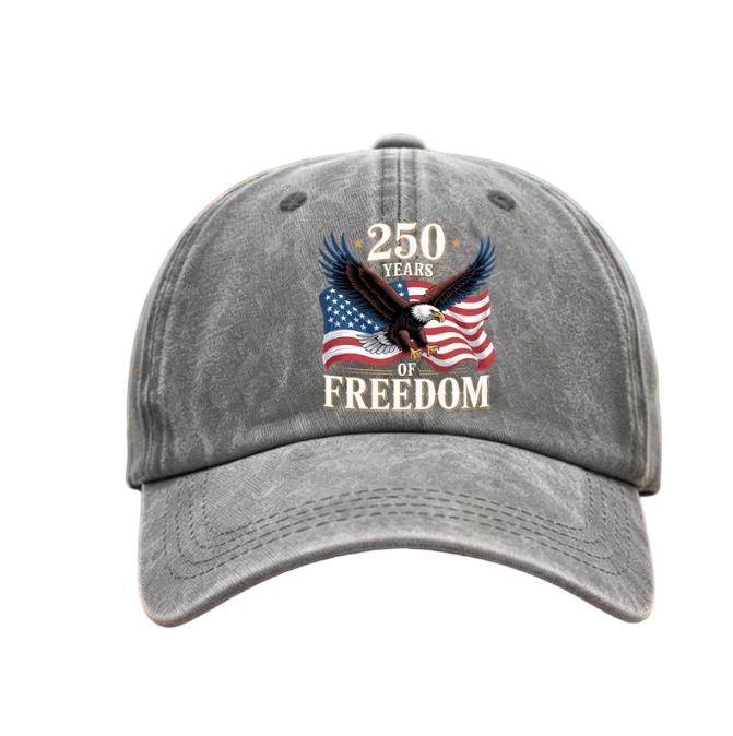 Eagle Flag Pattern USA 250th Anniversary Retro Baseball Cap