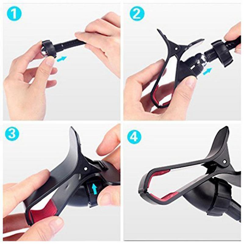 360 Degree Adjustable Lazy Stand Mobile Phone Holder Universal Smartphone Clamp Claw Clip Flexible Rod Articulate Support Bracke