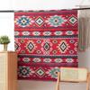 Ethnic Style Fabric Geometric Pattern Yarn Dyed Washable Jacquard Fabric for Home Textile DIY Sewing Background Decoration Cloth