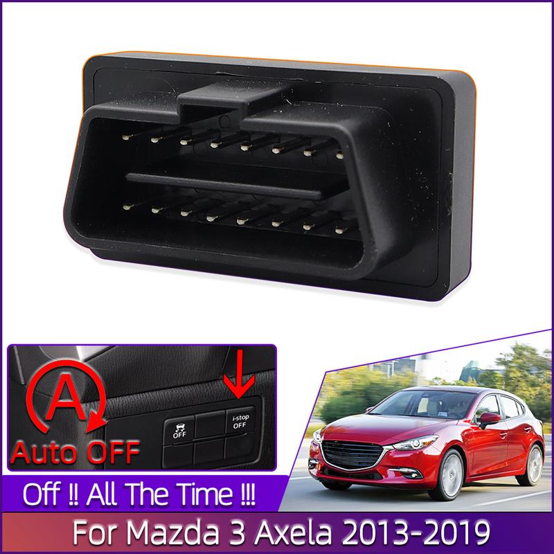 I-stop Disabler Deactivation For Mazda 3 Axela 2013-2019 Automatically Stop Start System Off Multifunction OBD Plug Sockets