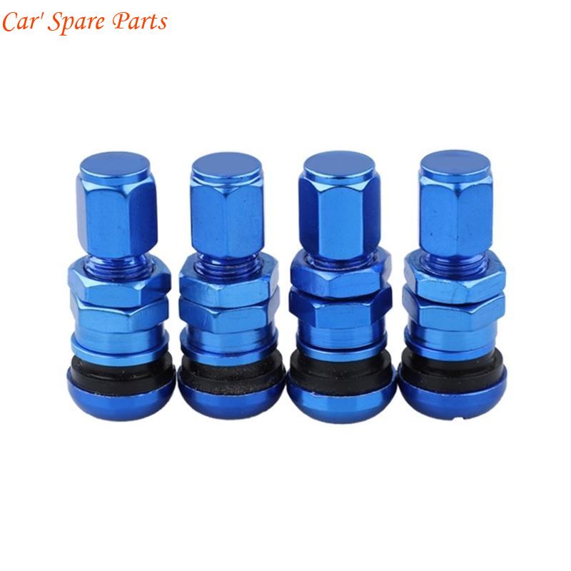 Y4UA Multifunctional Car Tire Valves Stems Cores Aluminum with Protective Caps for Various Vehicle Extreme Driving Conditions