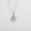 Metal Women's Sweater Chain Stainless Steel Lovers Choker Necklace Book Pendant Necklace  Gift