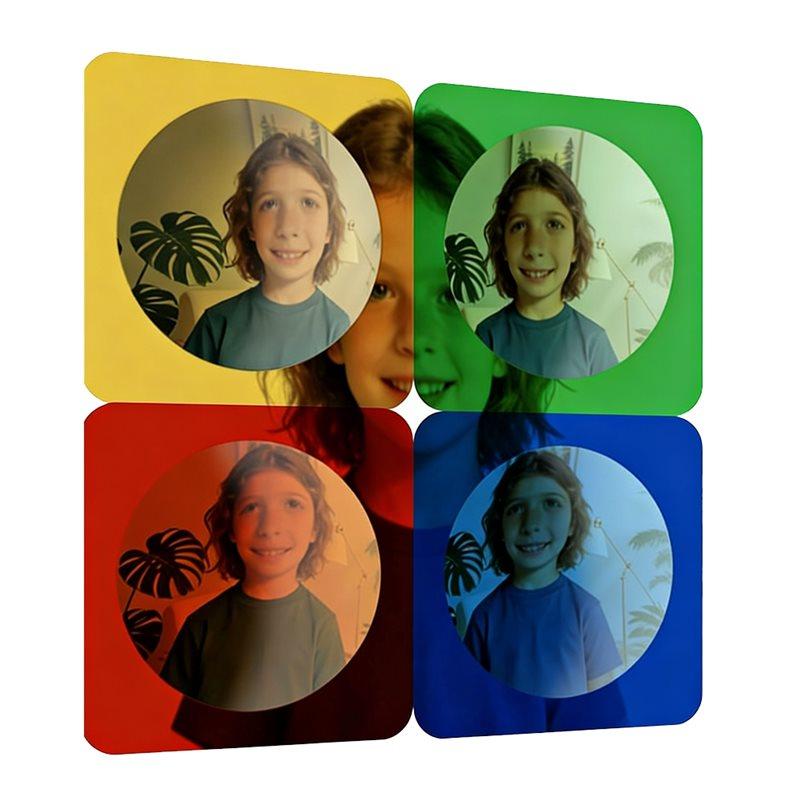 

CYCLI-For Sensory Wall Mirror, Acrylic Bubble Mirror 4 Pcs For Sensory Room Or Science Classroom Christmas Wall Decoration