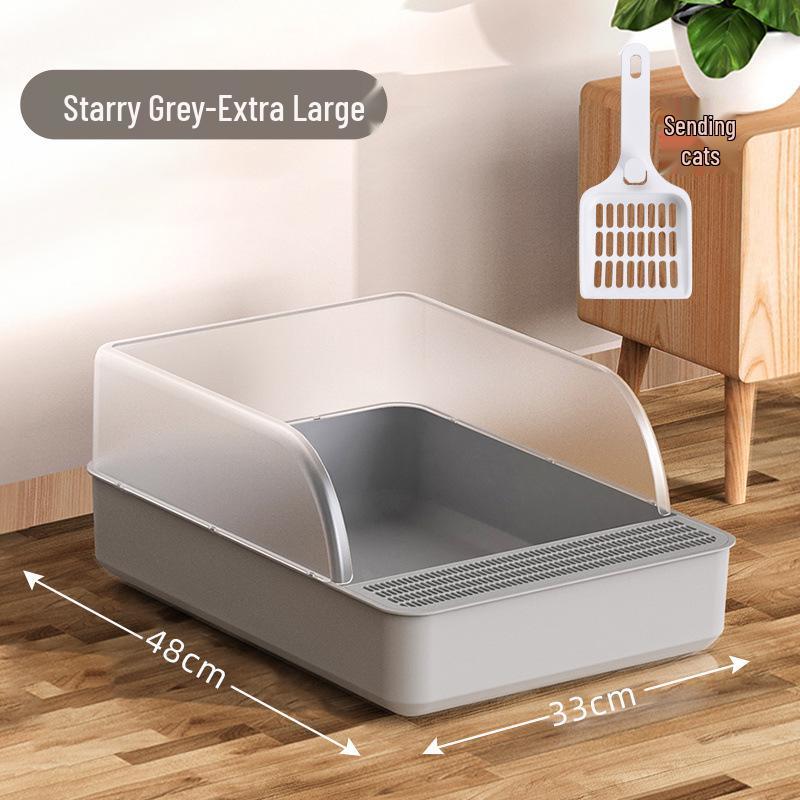 Extra Stor Halvstängd Lukttät Kattlåda Set