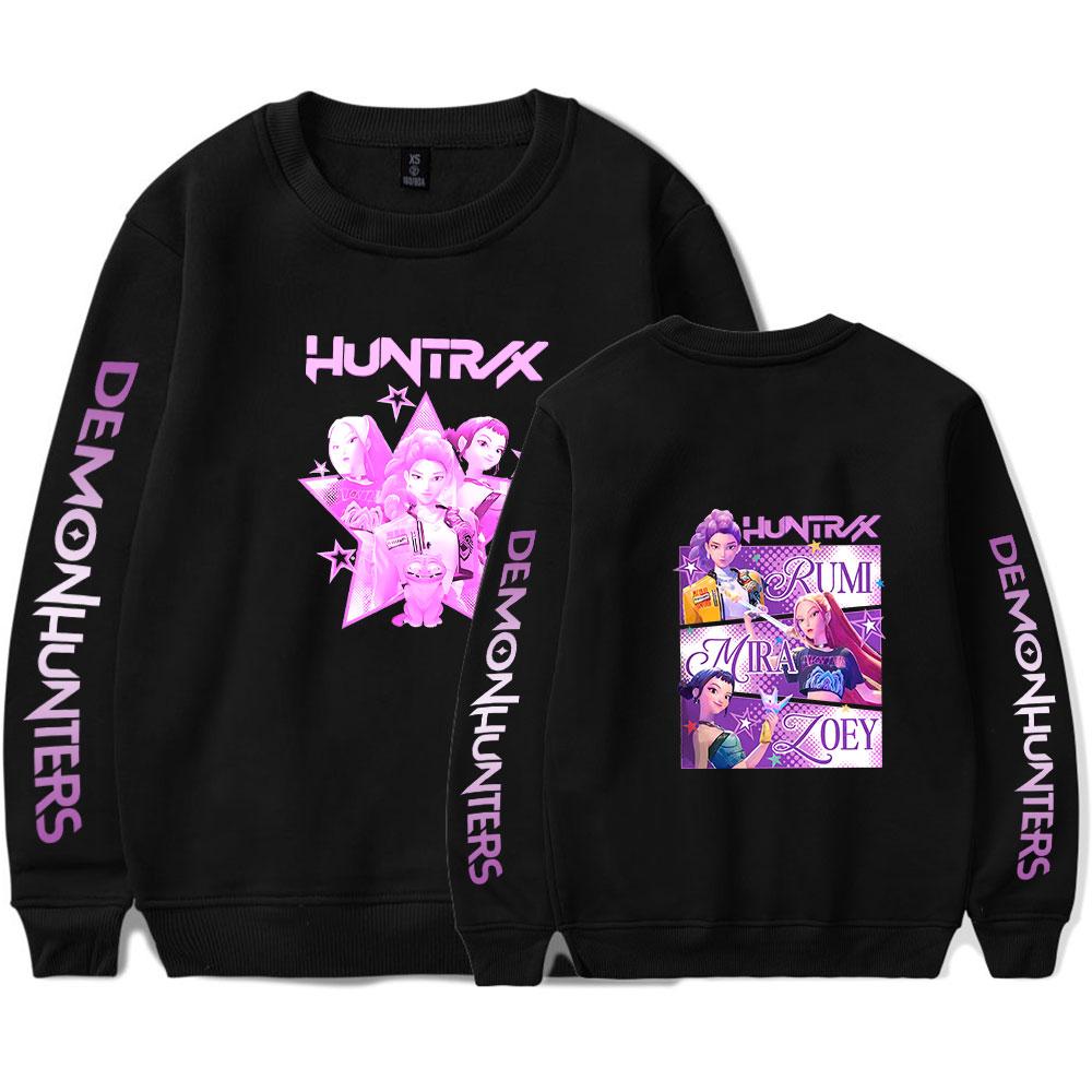 Movie KPOP Demon Hunters Funny Hoodie Women Men O-neck Long Sleeve Crewneck Sweatshirt Casual Tracksuit