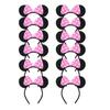 Mickey & Minnie Cartoon Headband Set for Kids – Cute Black Bow Performance Accessory
