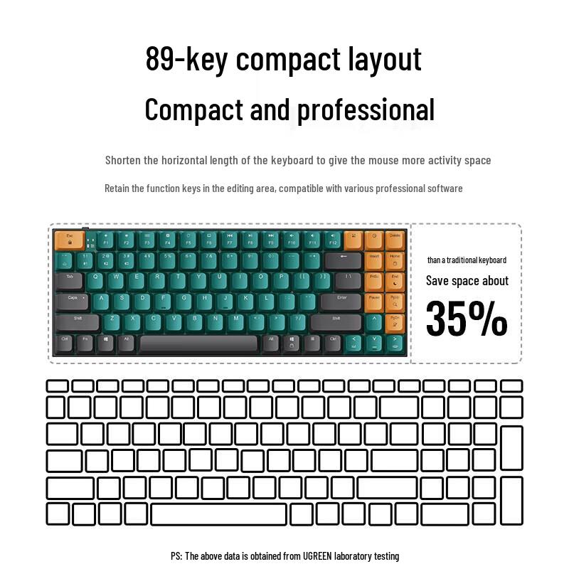 UGREEN KU102 Wireless Bluetooth Low-Profile Mechanical Keyboard