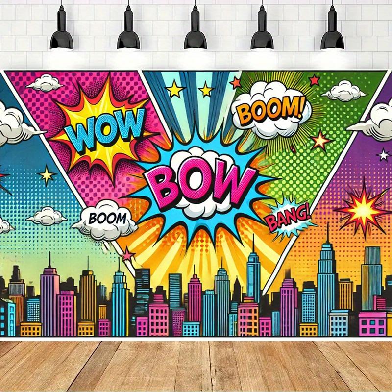 Urban Explosion Polyester Photography Background - Multi functional Indoor and Outdoor Party and Birthday Banners