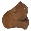 Solid Wood Hand-carved Cute Bear Desktop Ornaments For Bedroom And Living Room Entrance Decoration Ornaments Can Be Used As Gift