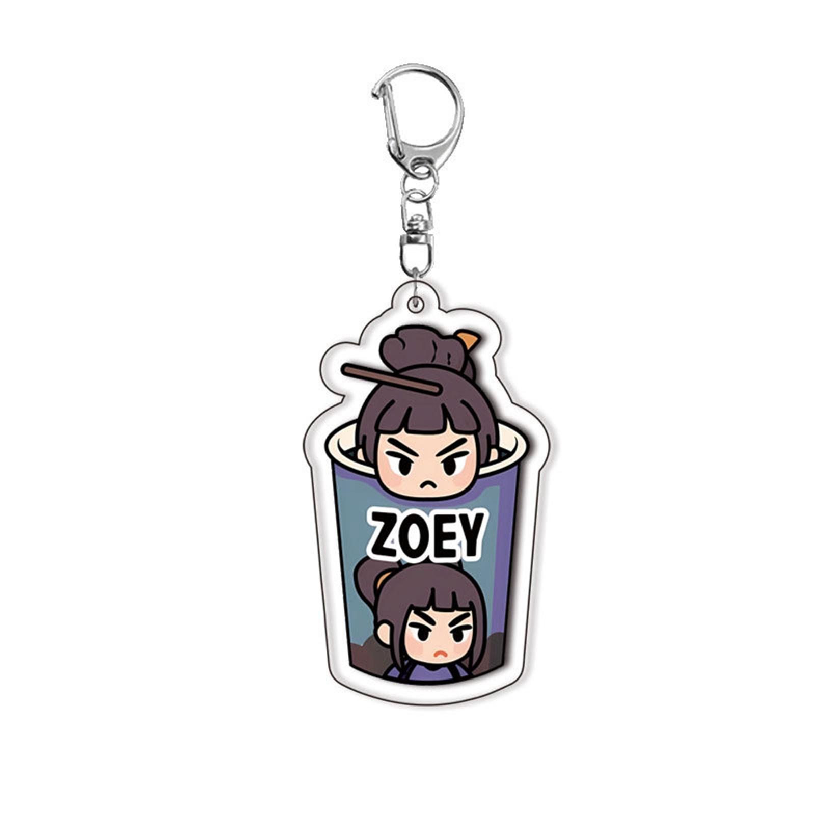 

Group Acrylic Double-Sided Keychain Anime Peripheral Backpack Pendant One Size