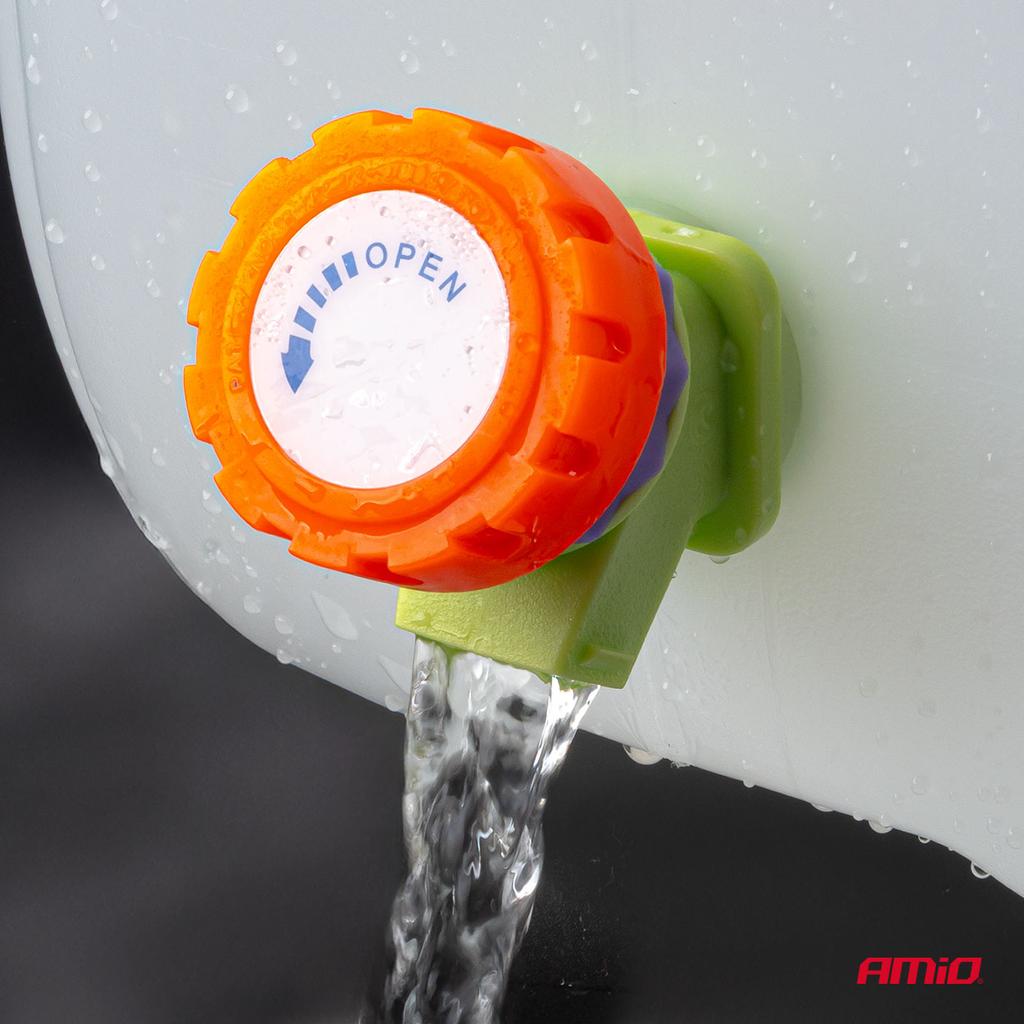 Canister Plastic Water Tank with Tap 20L White Amio-05144
