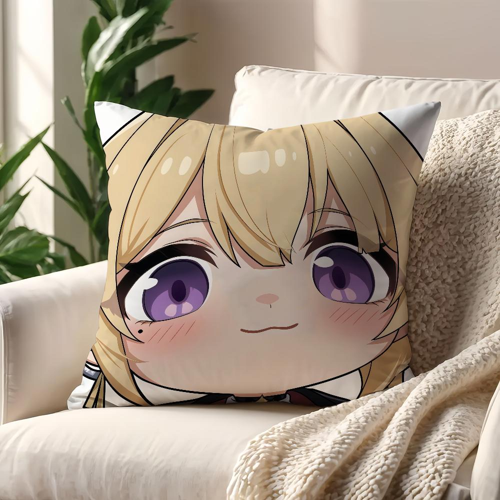 Game ZZZ face Cute Q-version cushion cover Pillow Cover Decoration Room Home Sofa living Office Car Nordic Simplicity