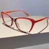 Vintage Cat Eye Women Eyeglasses Simple Multicolor Rim Blue Light Blocking Spectacles New Trendy Ins Brand Design Eyewear