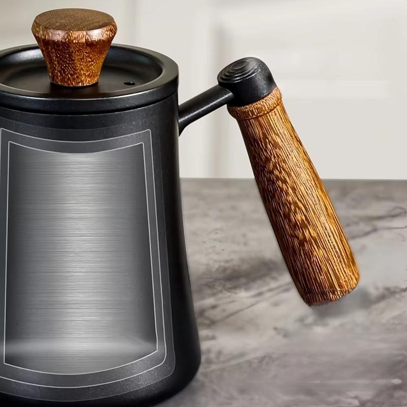 Stainless Steel Goose Neck Coffee Pot Drip Port 550Ml Pour Over Coffee Kettle Scale Comfortable Grip Hand Brewing Kettle