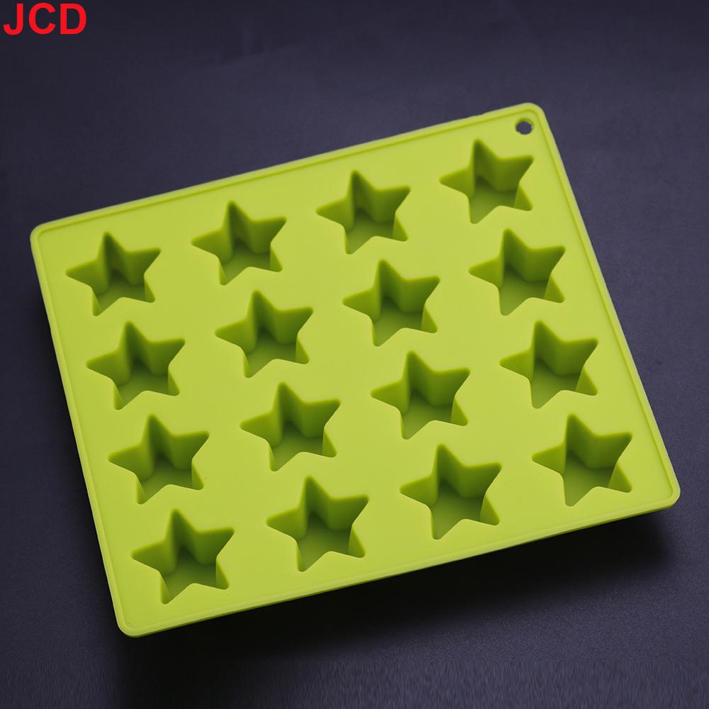 Silicone world 16 grid star ice grid Silicone Mold Ice Cube Tray DIY Chocolate Fondant Mould Pastry Jelly Cookies Baking Tools