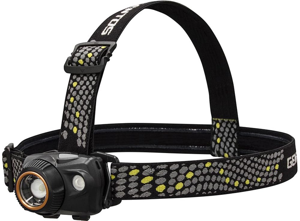 

GENTOS Double Star LED USB 700 2 Hours of Operational Requires a Rechargeable Battery or 3 AAA Batteries WS-400H Headlamp, Rechargeable, Lumens, чёрный