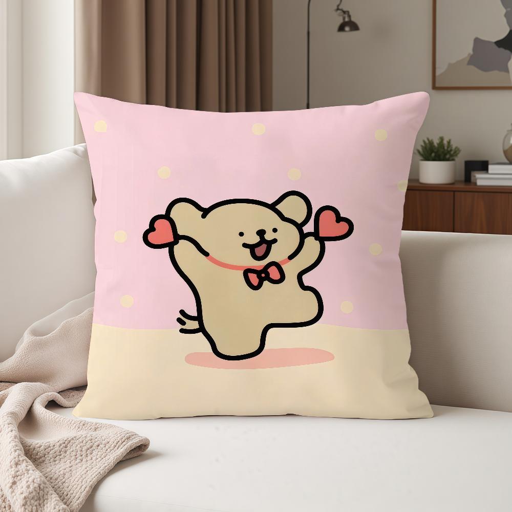 Line Dog M-maltese Pillow Case Suitable For Bedrooms Living Rooms Cars Home Decoration