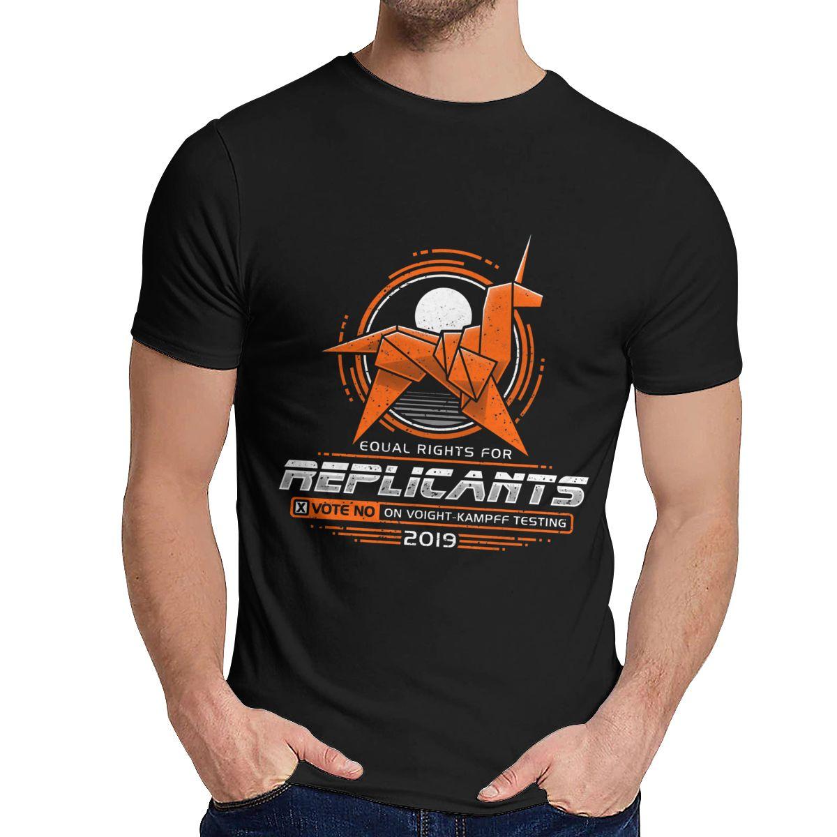 Round Collar Equal Rights For Replicants Blade Runner 2049 Movie T Shirt Popular For Male Pure 3XL