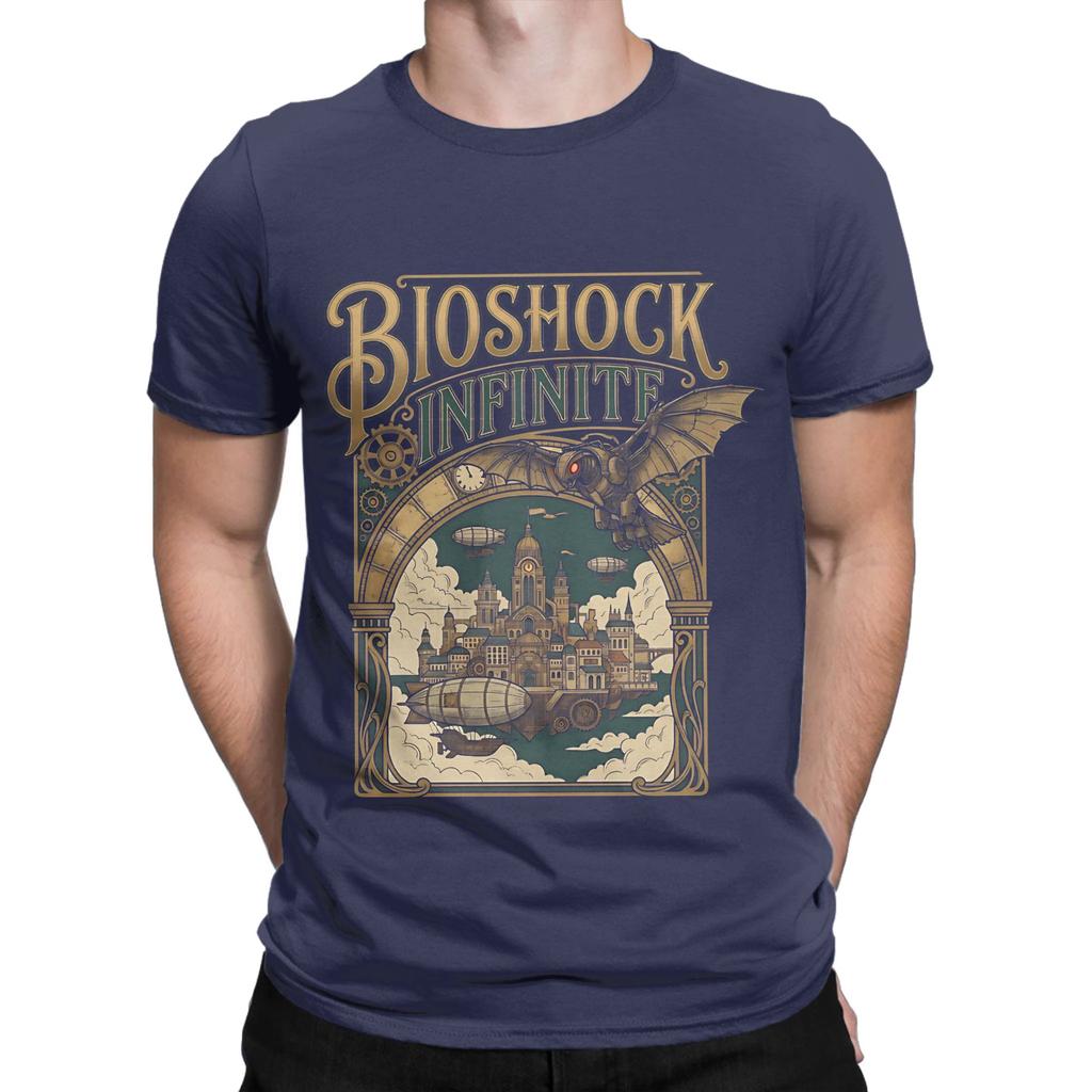BBioshock Infinite Gaming Grafik T-Shirt Grafik Lustig 100% Baumwolle T-Shirt bBioShock Oberteile T-Shirts Für Unisex