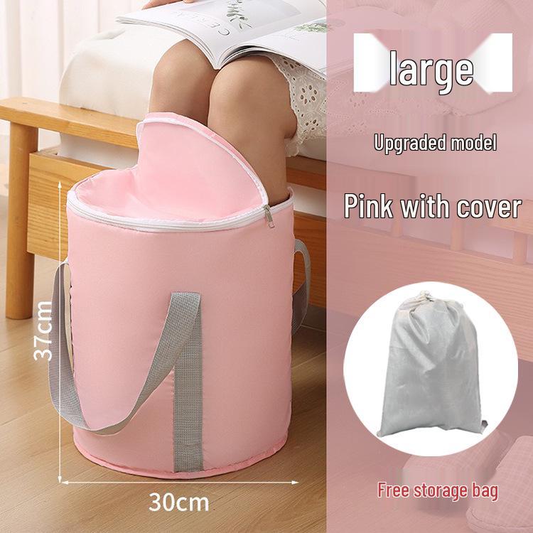 Foldable Portable Foot Soak Basin with Constant Temperature Feature