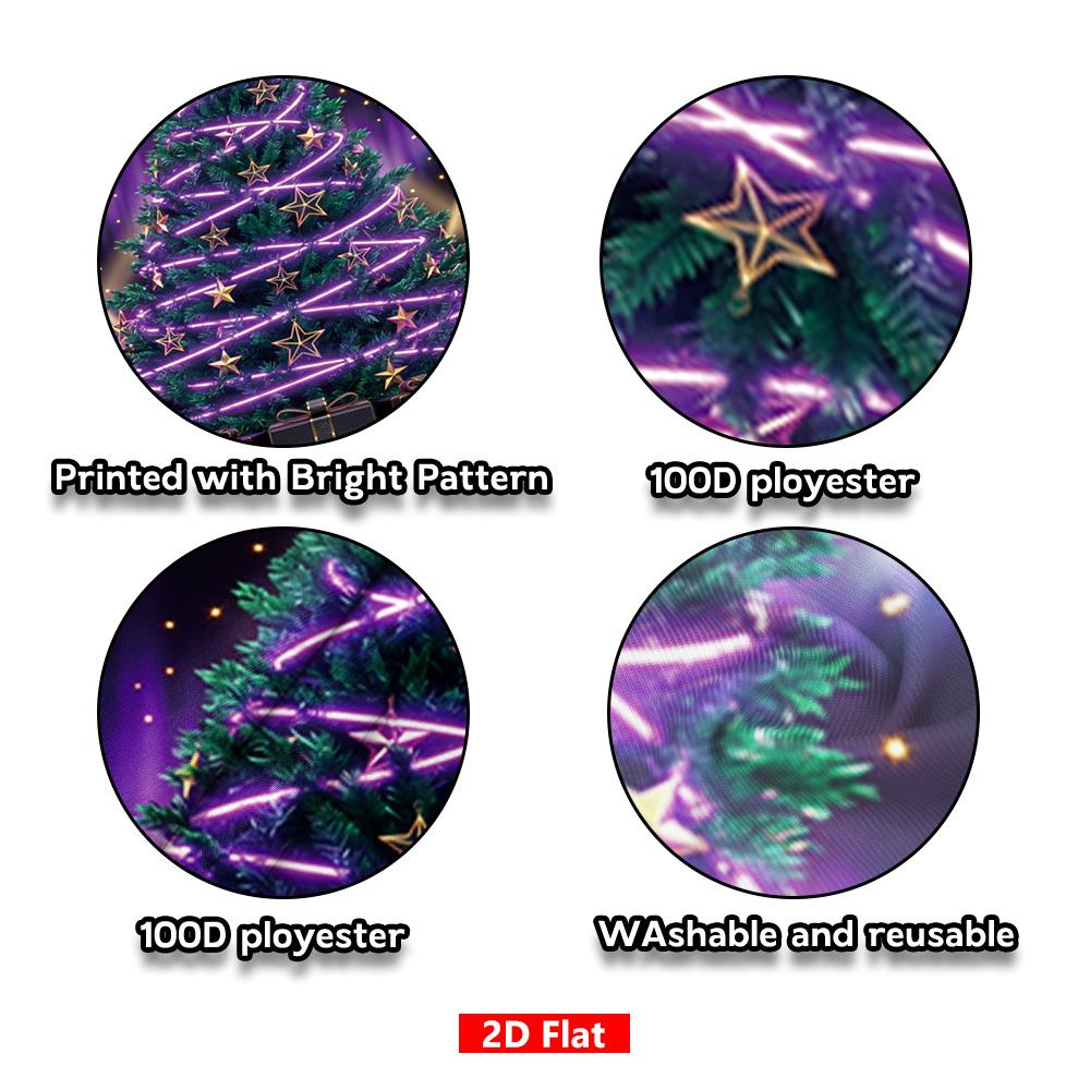 1Pcs Christmas Neon Glow Baubles Decoration Background Xmas Backdrop Decorations For Photo Studio Photo Booth Party