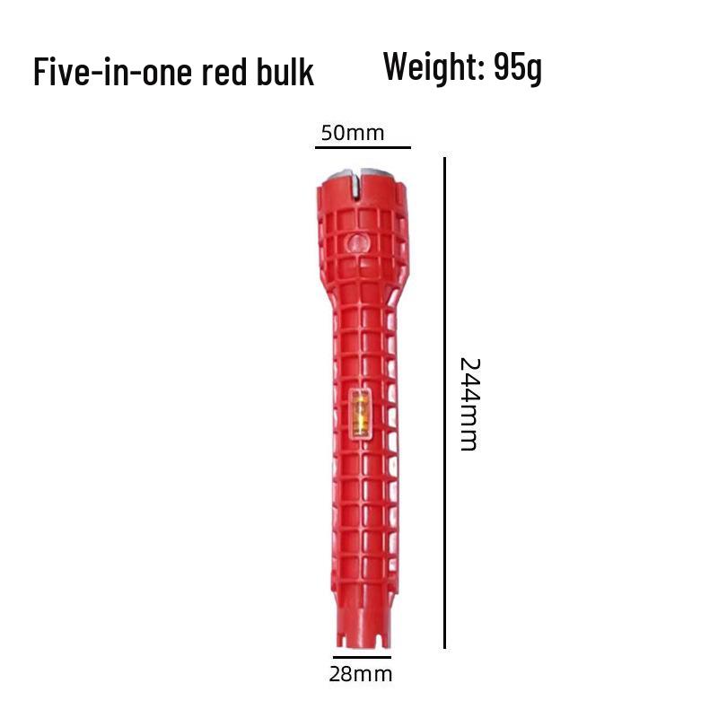 16-in-1 Multi-Functional Bathroom Wrench for Valve, Aerator, and Shower Disassembly & Installation