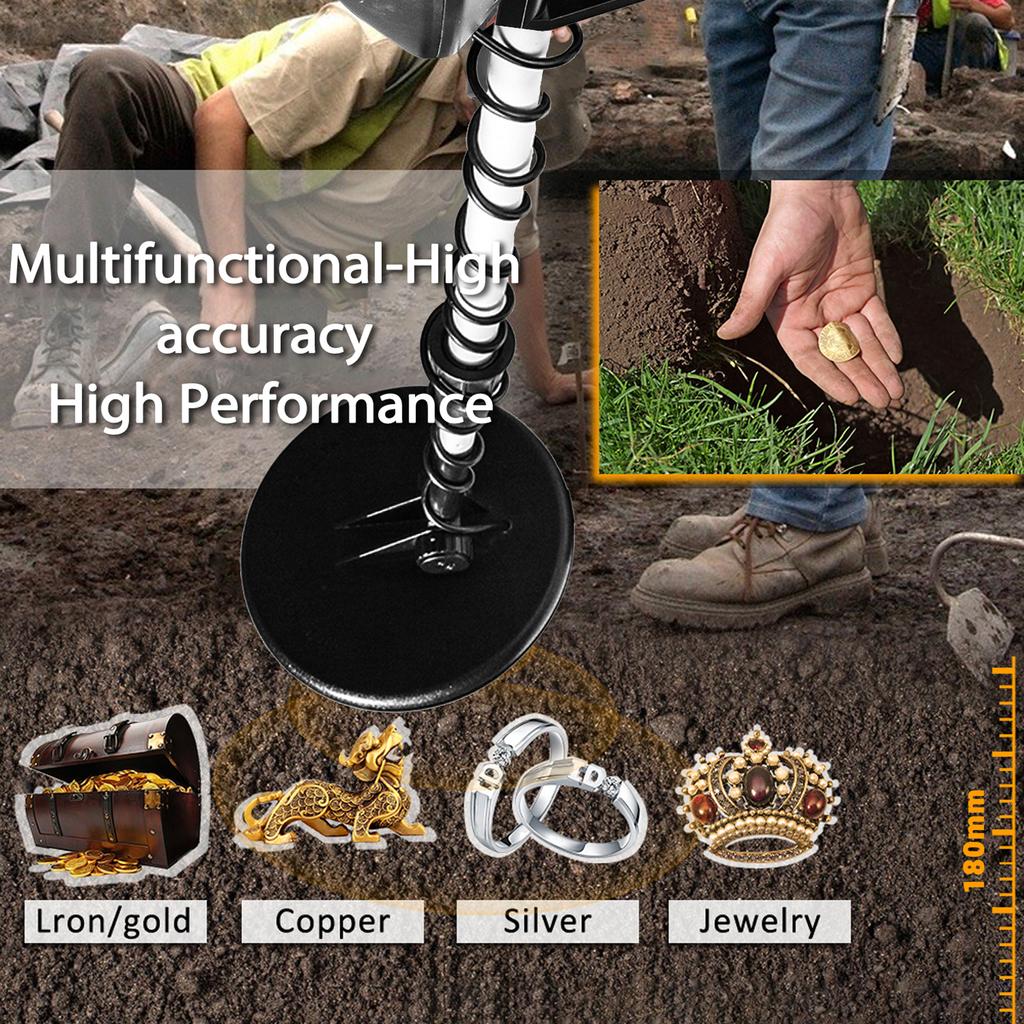 4030 Underground Metal Detector Handheld Metal Detector Portable Detachable Easy Install Metal Detector High Sensitivity Underground Metal Finder W