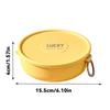 304 Stainless Steel Round Lunch Box With Rope Portable Fruit Salad Food Box Microwave Heatable Sealed Bento Box For Kids Student