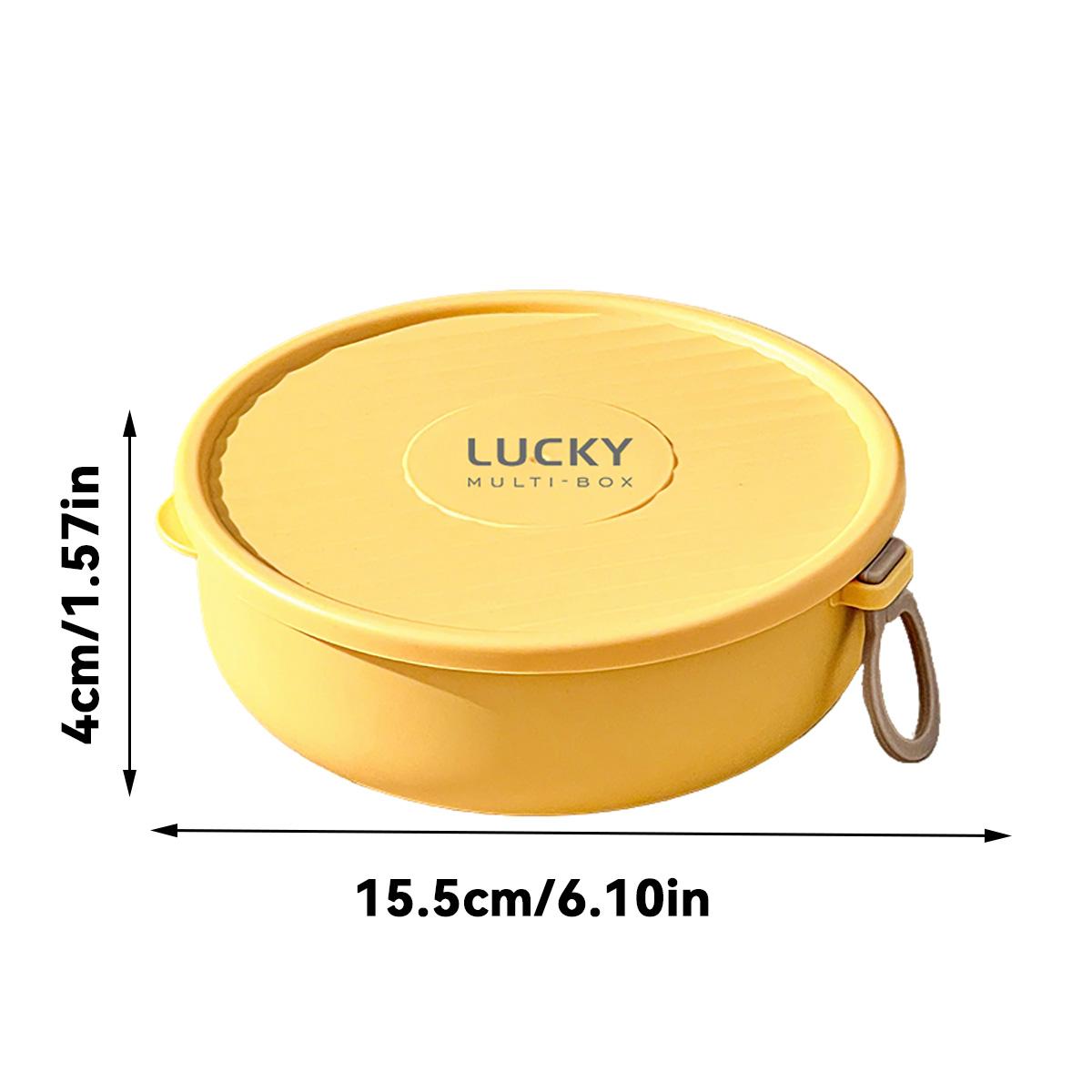 304 Stainless Steel Double-Layer Bento Lunch Box Detachable Portable Leak-proof Food Container For Kids Students Microwave Safe
