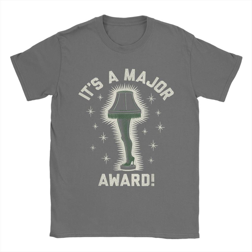Men A Christmas Story It's A Major Award T Shirt  Pure Cotton Clothes Novelty Short Sleeve O Neck Tee Shirt Plus Size T-Shirt
