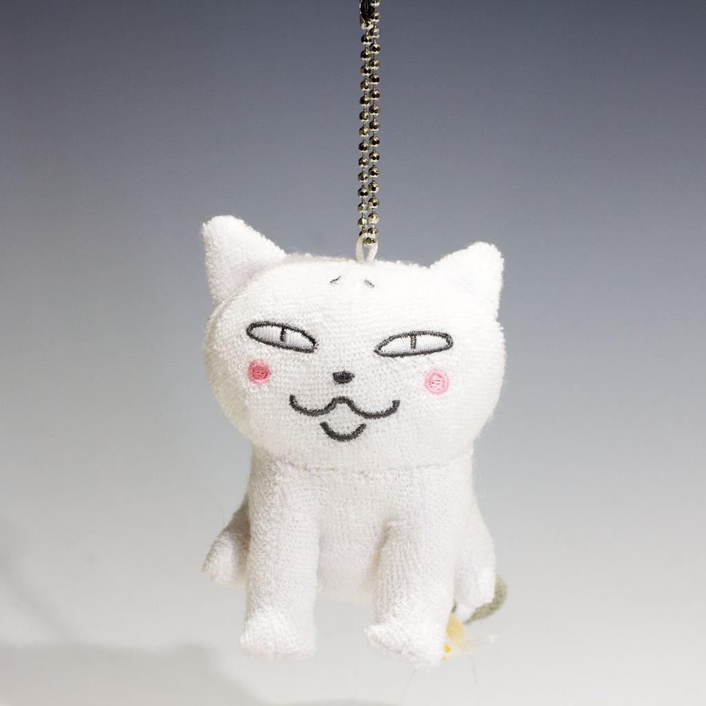 Kuruneko Mascot Plush Toy with Ball Chain, 9cm Tall, Kobon