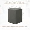 Square Ottoman Cover 36x25x32cm Stretch Ottoman Slipcovers Elastic Foot Stool Foot Rest Protector for Living Room Bedroom