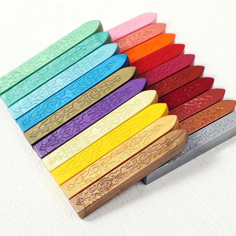 1 Pcs Sealing Wax Stick Retro Seal Stamps For Letter Wedding Invitations 90*10*10mm Vintage Cord Wick Vintage Sealing Wax Sticks