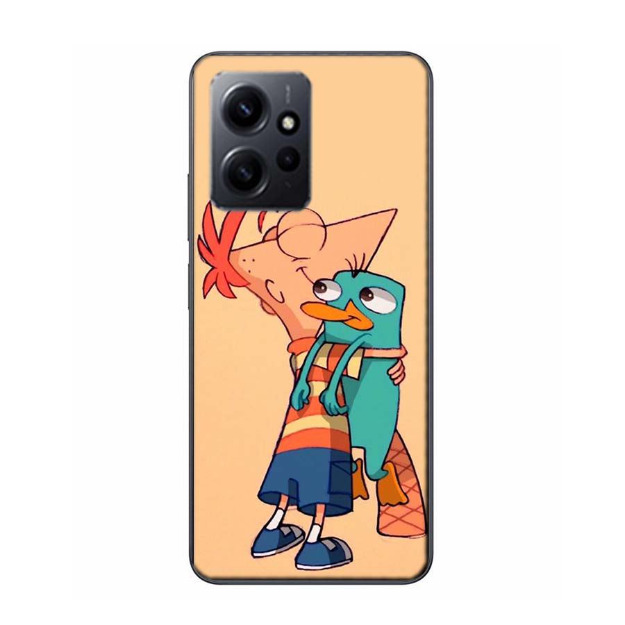 Cartoon Perry The Platypus Phone Case For Redmi 12 13C 12C 15C 9 10 10C Note 13 Pro Plus 14 15 Pro 9T 9C 9A TPU Soft Cover Clear