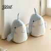 Decorative Nursery Stopper Plush Shark Door Stopper  Non-slip Weighted Interior Stop  Anti-collision Home Office Floor Fabric Doorstop