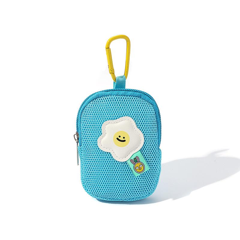 Nieuwe Mesh Bloemen Sleutelhanger Portemonnee Schattig Mini Tasje voor Oordopjes & Sleutels Multifunctioneel Klein Portemonneetje