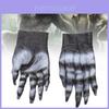 Guantes de Zombi Sangrientos Realistas Cosplay de Halloween Accesorios de Fiesta de Miedo Látex Amarillo