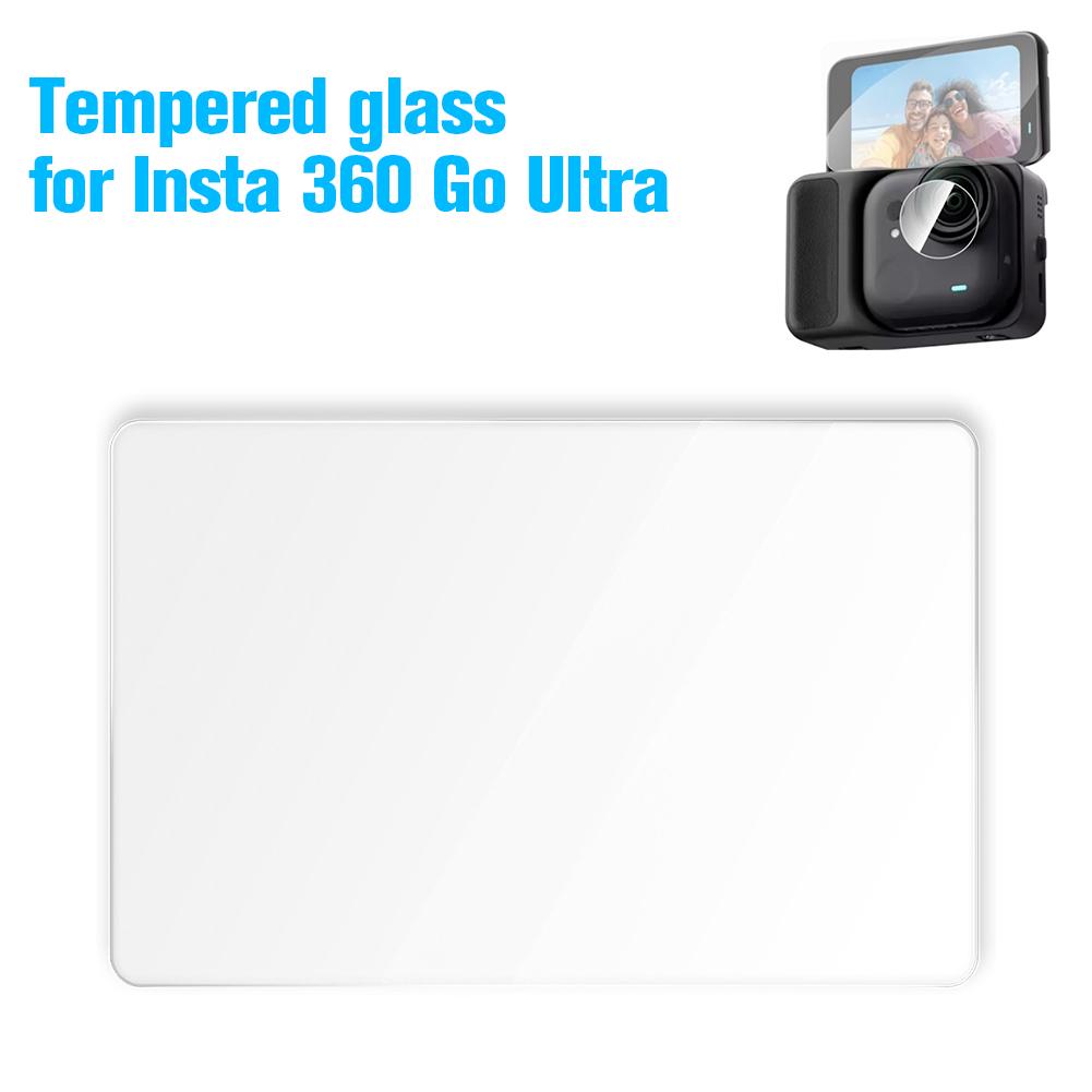 2pcs For Insta 360 Go Ultra Tempered Glass Film HD Scratch Resistant Anti-fall Sports Camera Screen Protectors Accessories