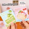 120 Sheet Cute Cake Dessert Sticky Notes Kawaii Pastry Memo Pad Chocolate Cake Sticky Notes For Journaling Planner School Office