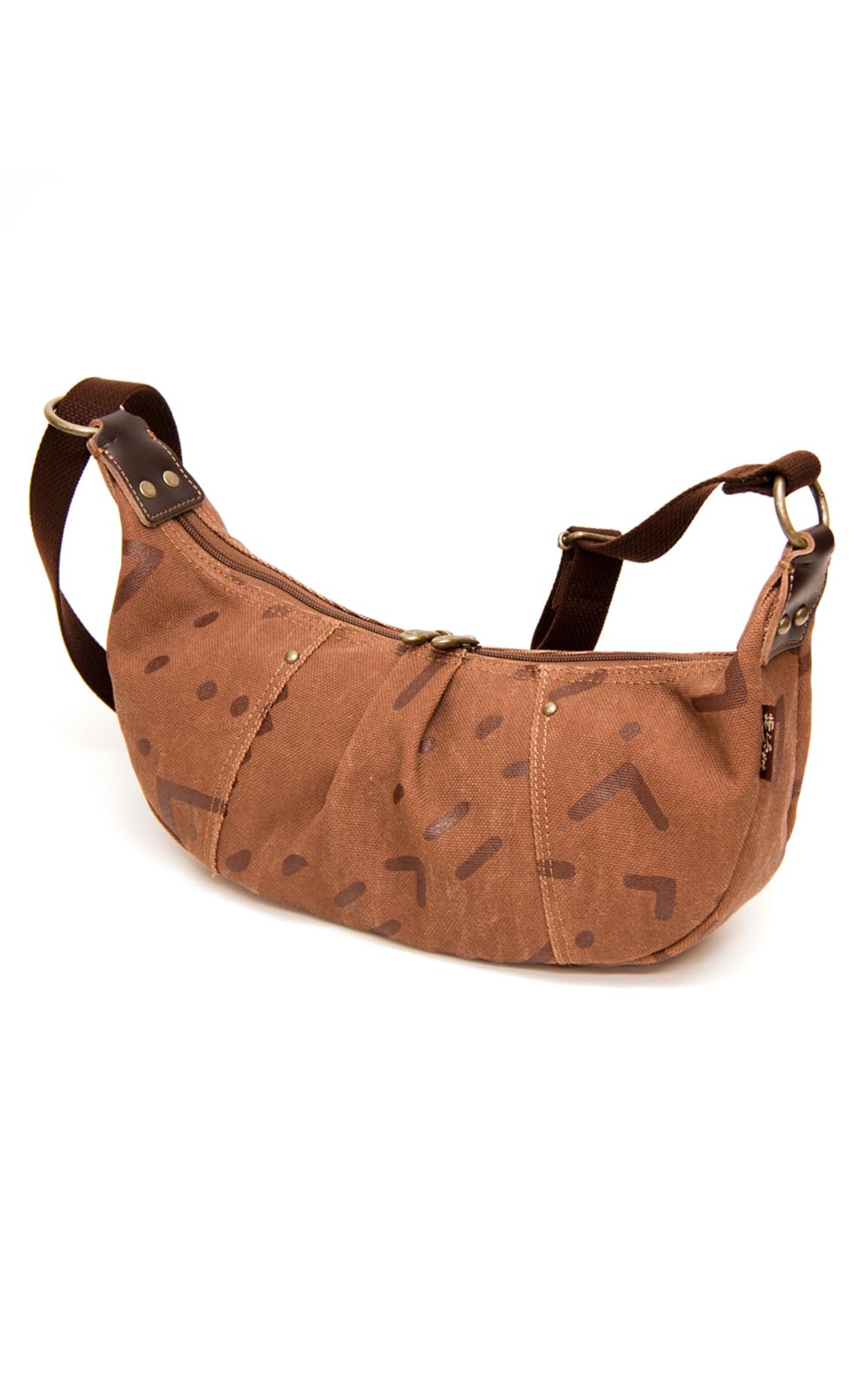 

Body shoulder made in persimmon tannin dyed canvas body bag [creare KIKI] bag, bag, ladies, Japan, bag, crossbody, S, KS-326 (persimmon geometric)