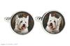 West Highland White Terrier, Westie, Westy - Manschettenknöpfe und Krawatte mit Ihrem Foto, eine Anzugdekoration, Herrenschmuck von der Marke Art-Dog.