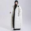 Unisex Long Goose Down Jacket Floor-Length Ultra-Warm Coat