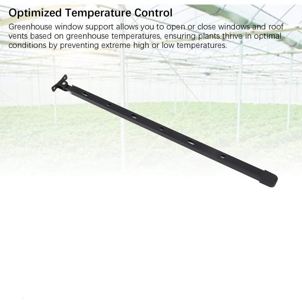 Roof Vent Opener Bar Manual Greenhouse Roof Vent Opener Easy Installation Anti Deforming Aluminum with 6 Screws for Greenhouse