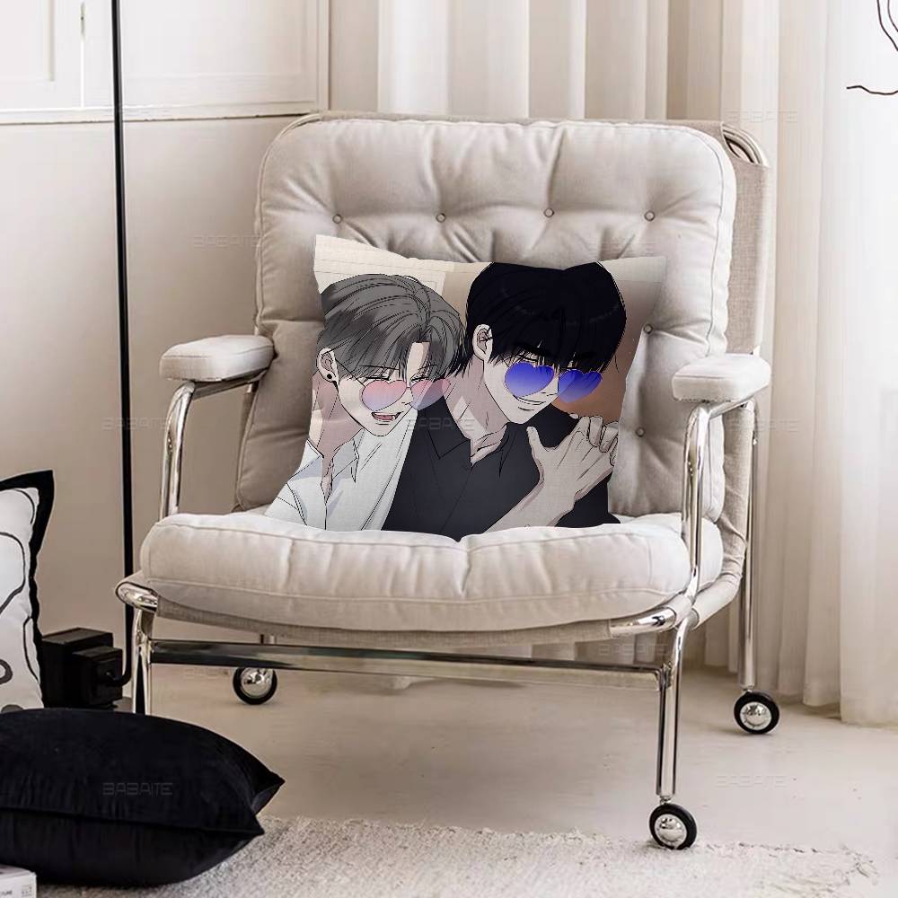 Unsleep Bl Anime Office Cushion Pillowcase Car Cushion CoverXCM Lumbar Pillowcase Sofa Pillowcover