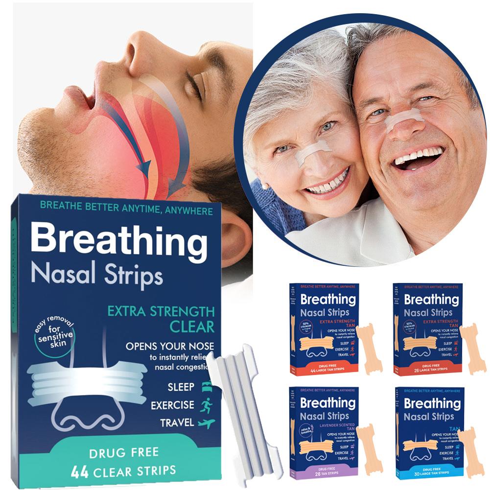 Breathing Nose Strips Extra Strength Sport Nasal Strip Better Sleep Non-Invasive Anti Snoring Strips for Adult Child