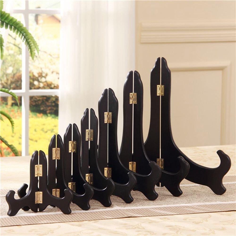 Photo High End Home Decor Book Plate Holder Wooden Bracket Picture Frame Holder Display Stand
